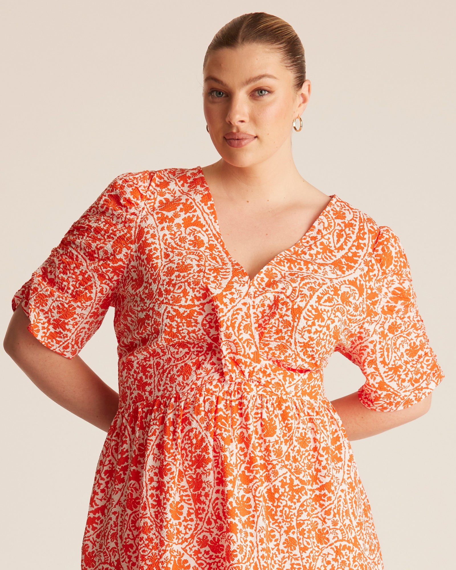 DREAMAYA DRESS - TANGERINE - Estelle Clothing
