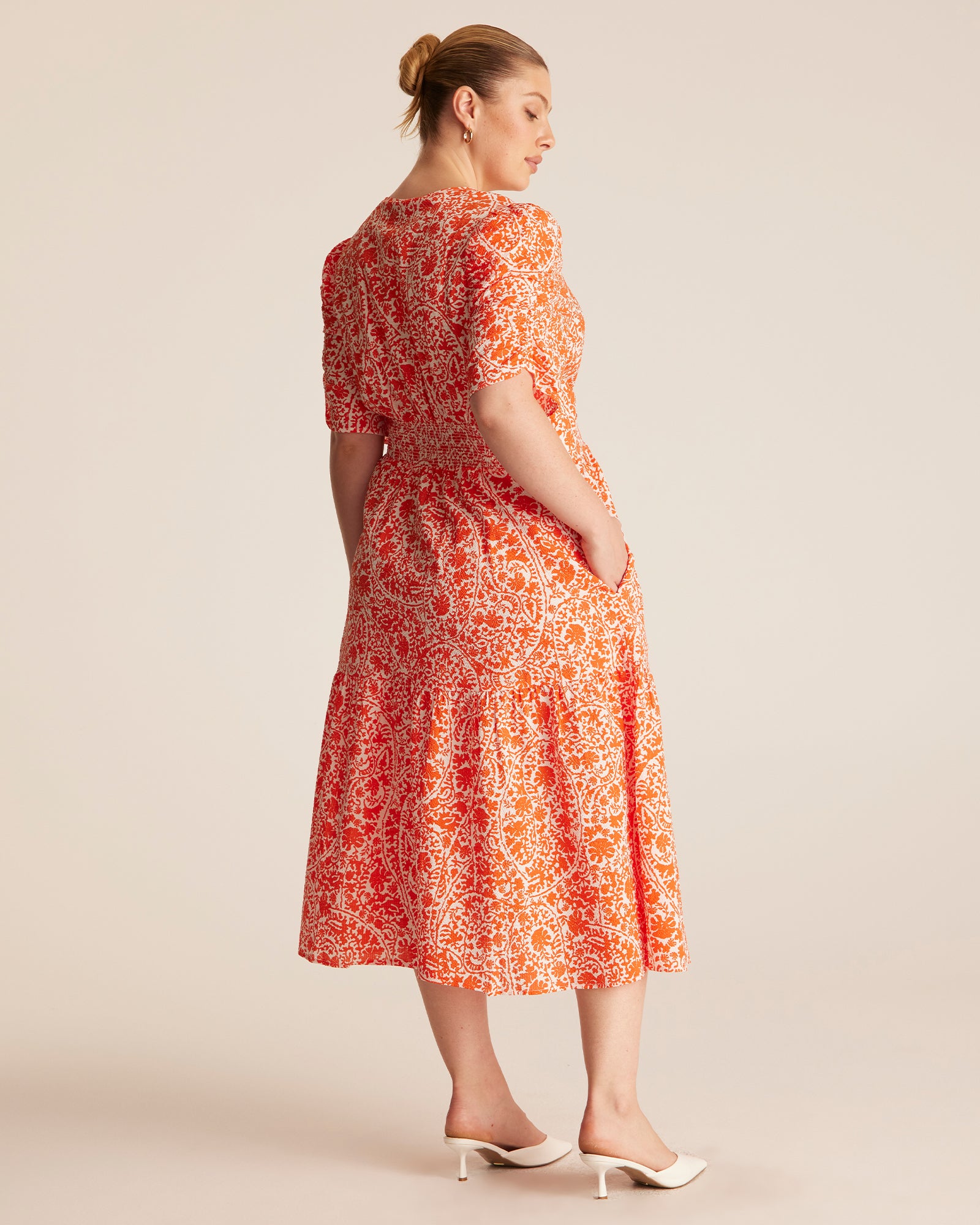 DREAMAYA DRESS - TANGERINE - Estelle Clothing

