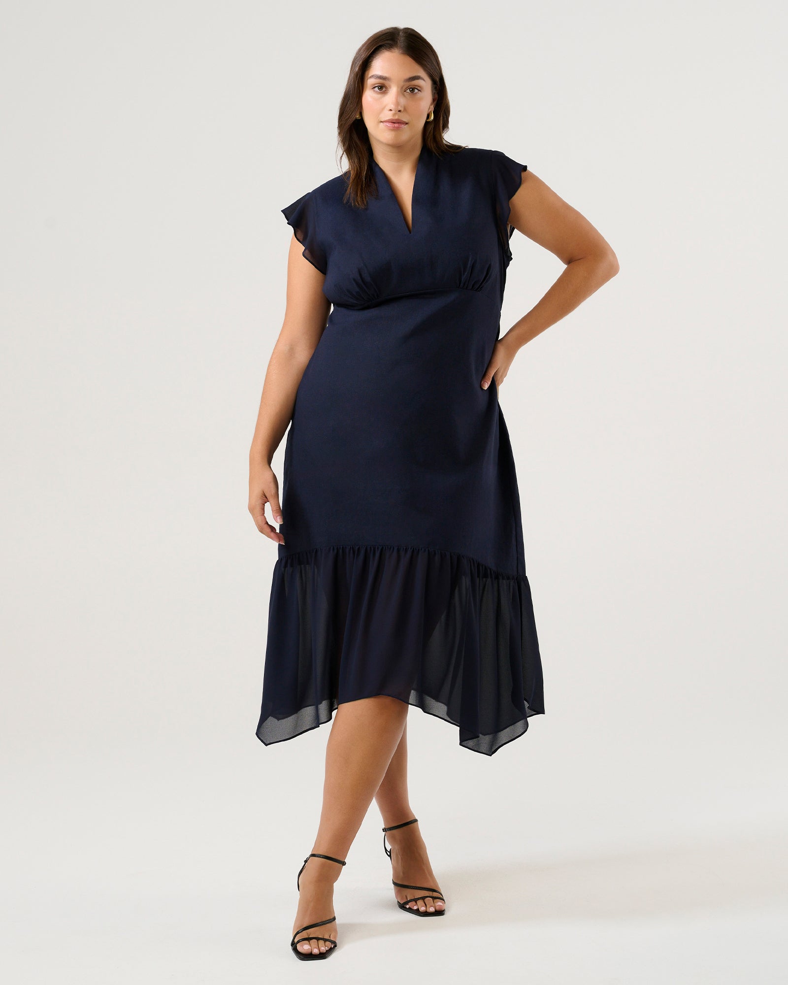 Dune Dancer Dress - Navy - Estelle Clothing