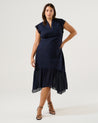 Dune Dancer Dress - Navy - Estelle Clothing