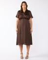 Mirage Oasis Dress - Chocolate - Estelle Clothing