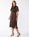 Mirage Oasis Dress - Chocolate - Estelle Clothing