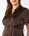 Mirage Oasis Dress - Chocolate - Estelle Clothing