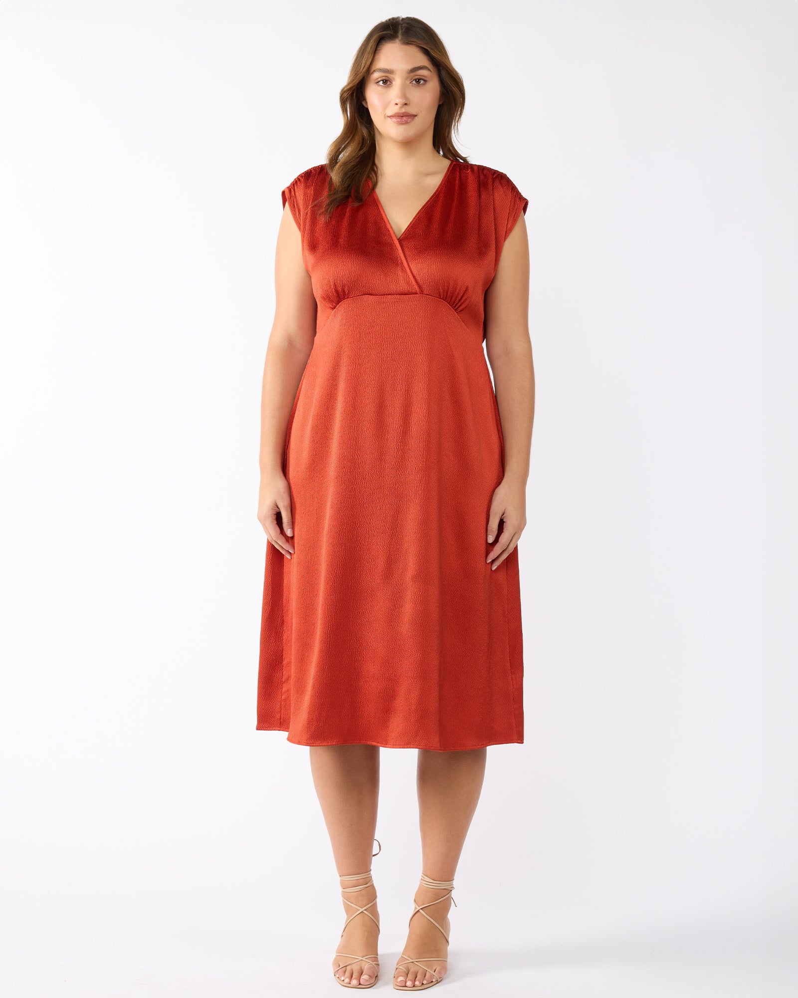 Burning Desert Dress - Rusty Orange - Estelle Clothing