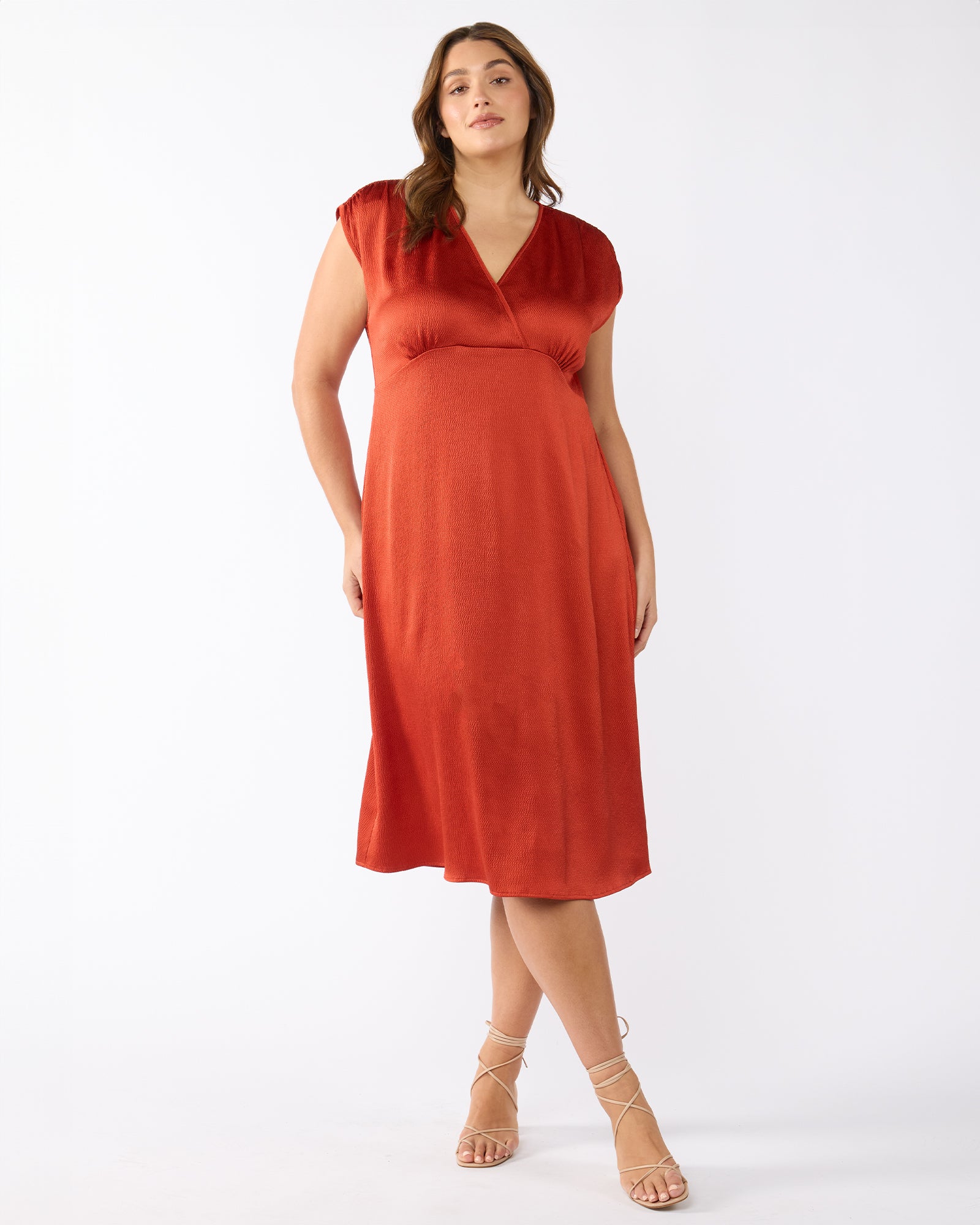 Burning Desert Dress - Rusty Orange - Estelle Clothing