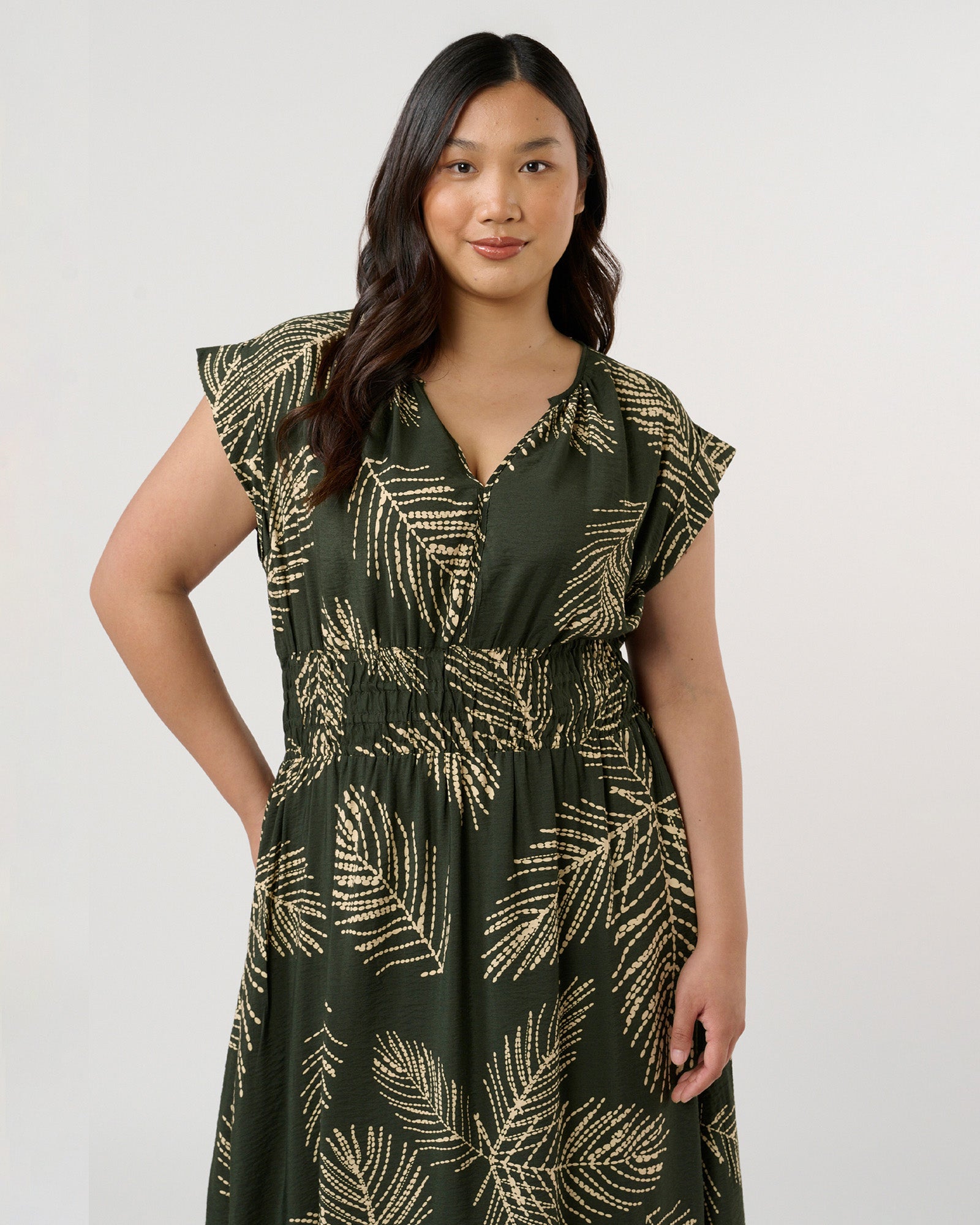 Palmer Dress - Green - Estelle Clothing
