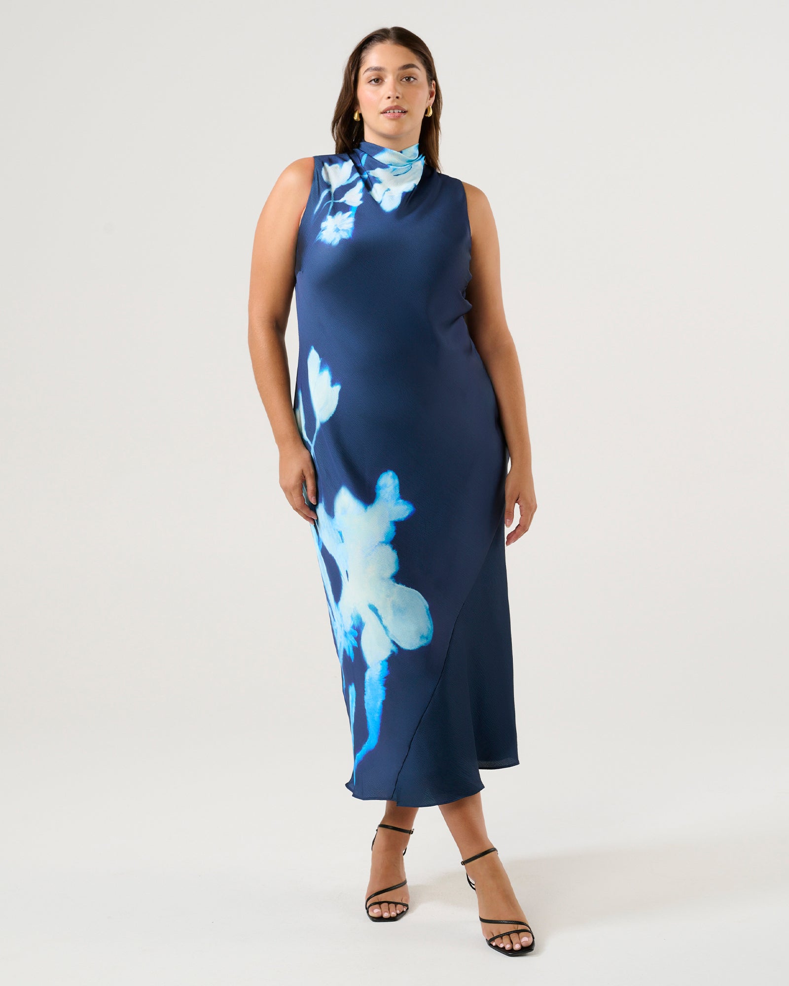 Mayla Dress - Midnight Blue/Azure - Estelle Clothing