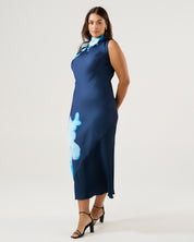 Mayla Dress - Midnight Blue/Azure - Estelle Clothing