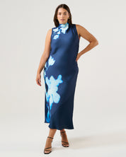 Mayla Dress - Midnight Blue/Azure - Estelle Clothing
