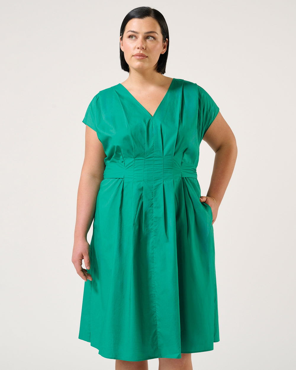 Rebekah Dress - Emerald - Estelle Clothing