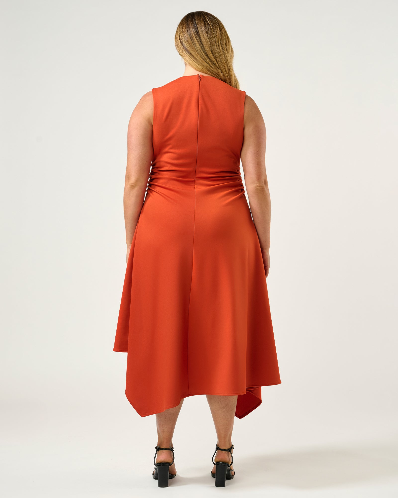 Carmen Dress - Tangerine - Estelle Clothing