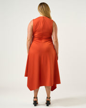 Carmen Dress - Tangerine - Estelle Clothing