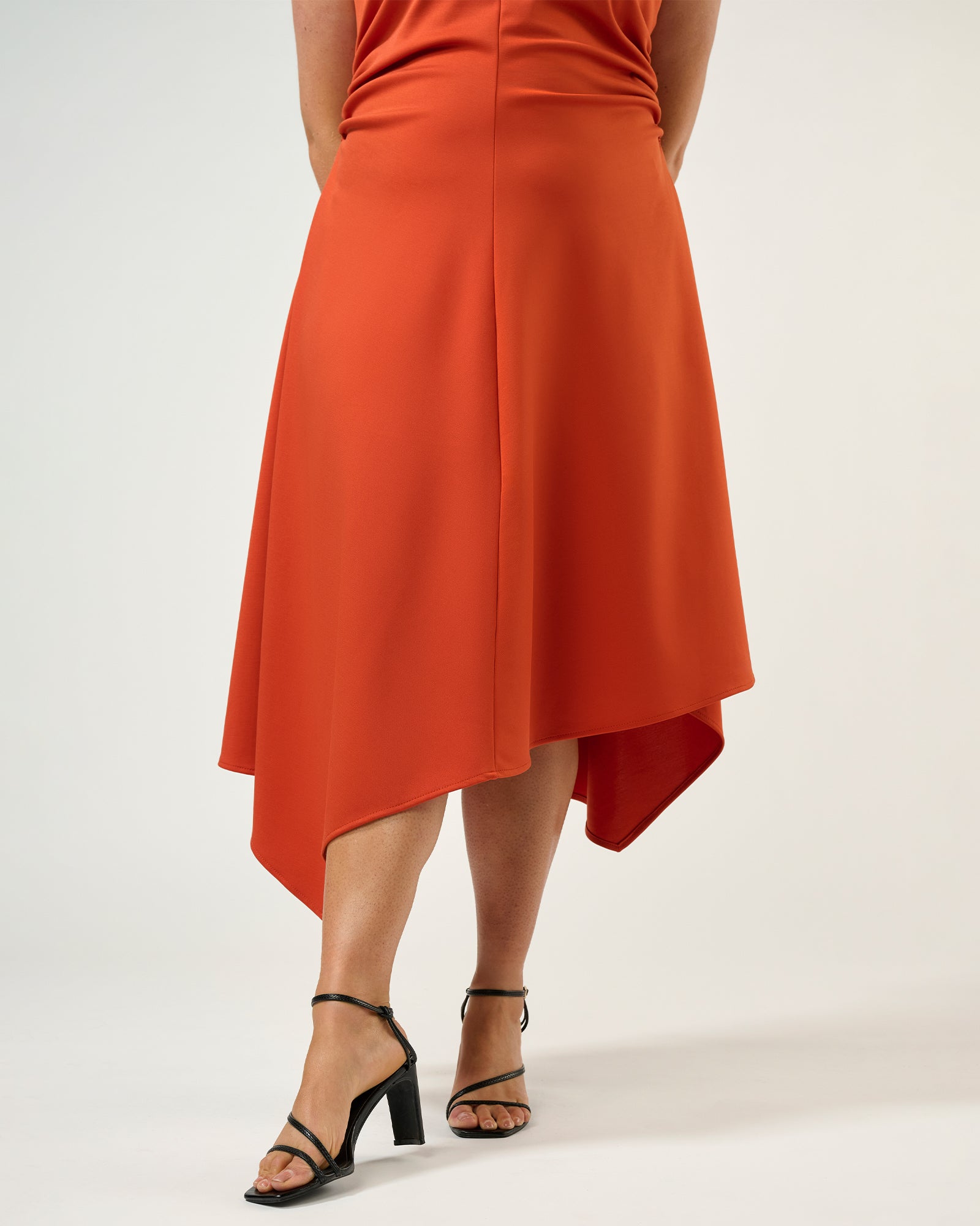 Carmen Dress - Tangerine - Estelle Clothing