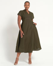 Arden Dress - Olive - Estelle Clothing