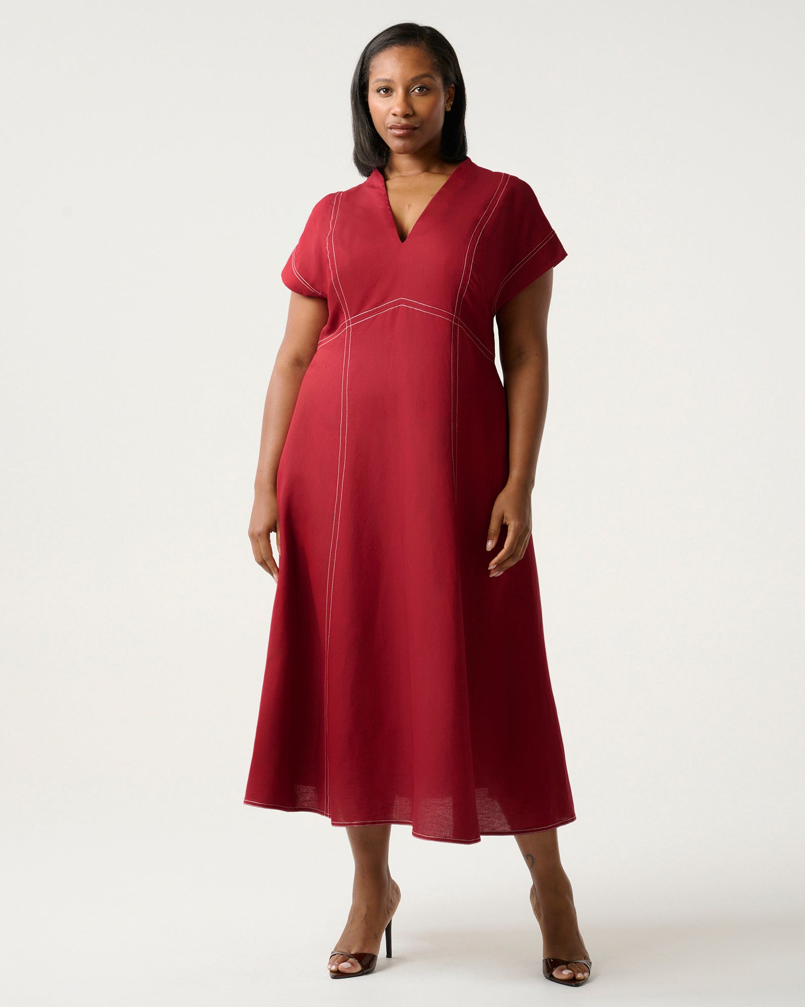Arden Dress - Raspberry - Estelle clothing