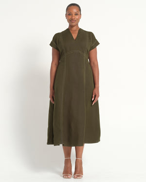 Arden Dress - Olive - Estelle Clothing
