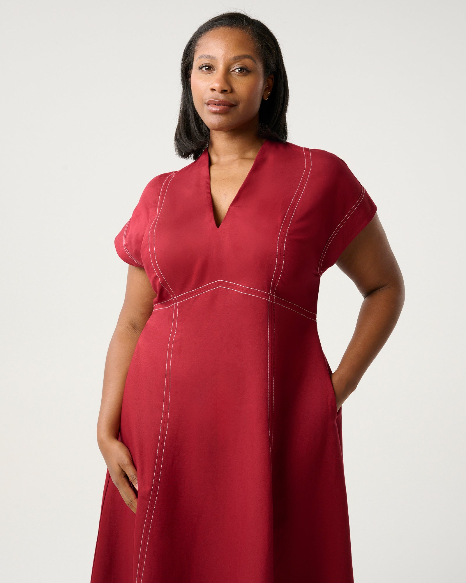 Arden Dress - Raspberry - Estelle clothing