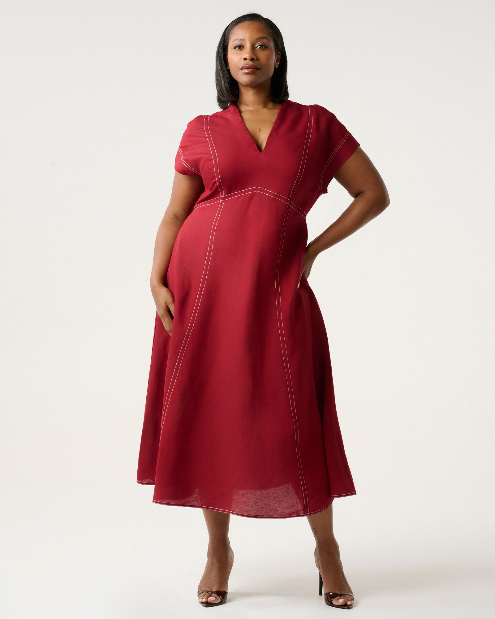 Arden Dress - Raspberry - Estelle clothing