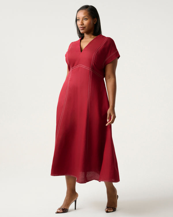 Arden Dress - Raspberry - Estelle clothing
