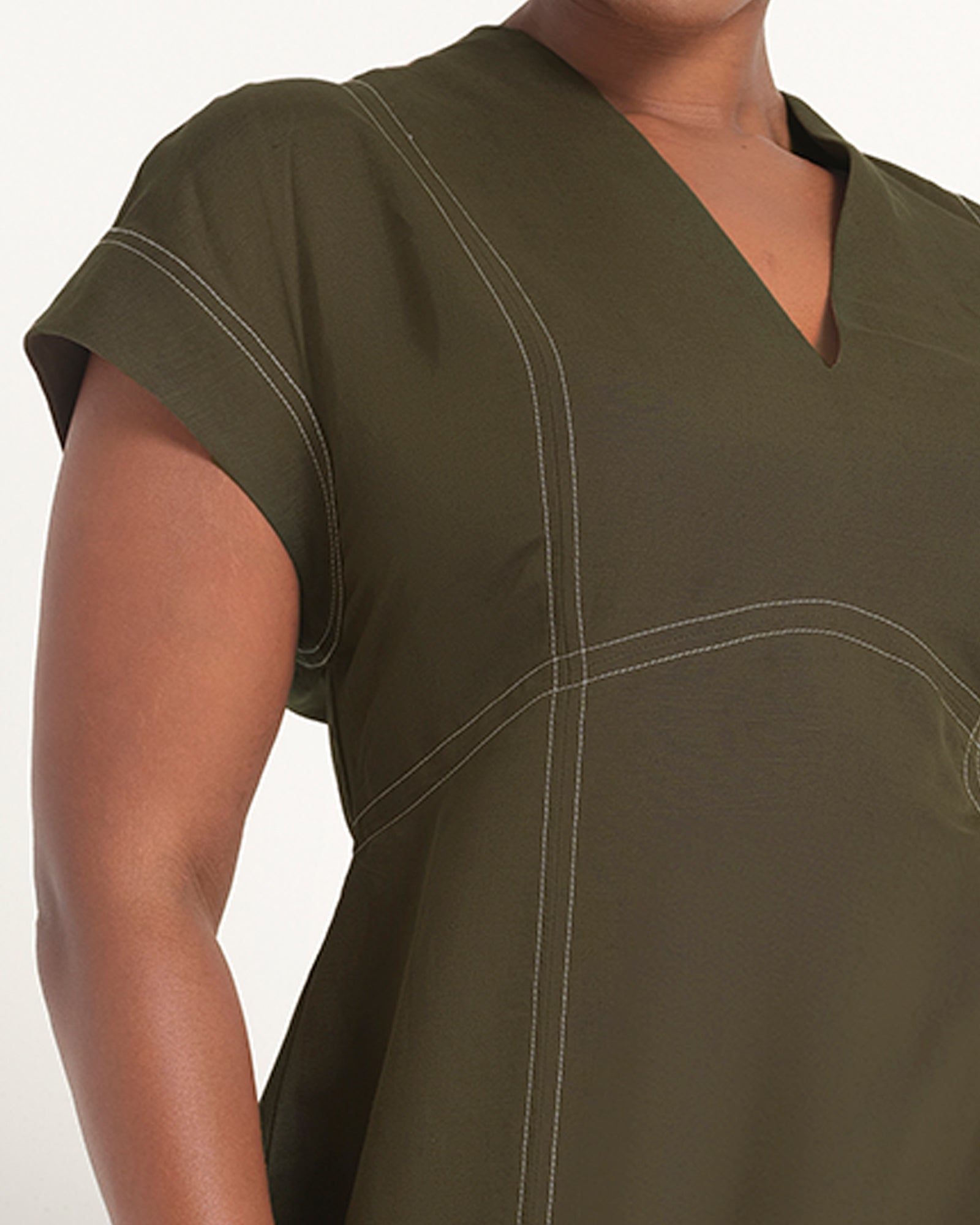 Arden Dress - Olive - Estelle Clothing