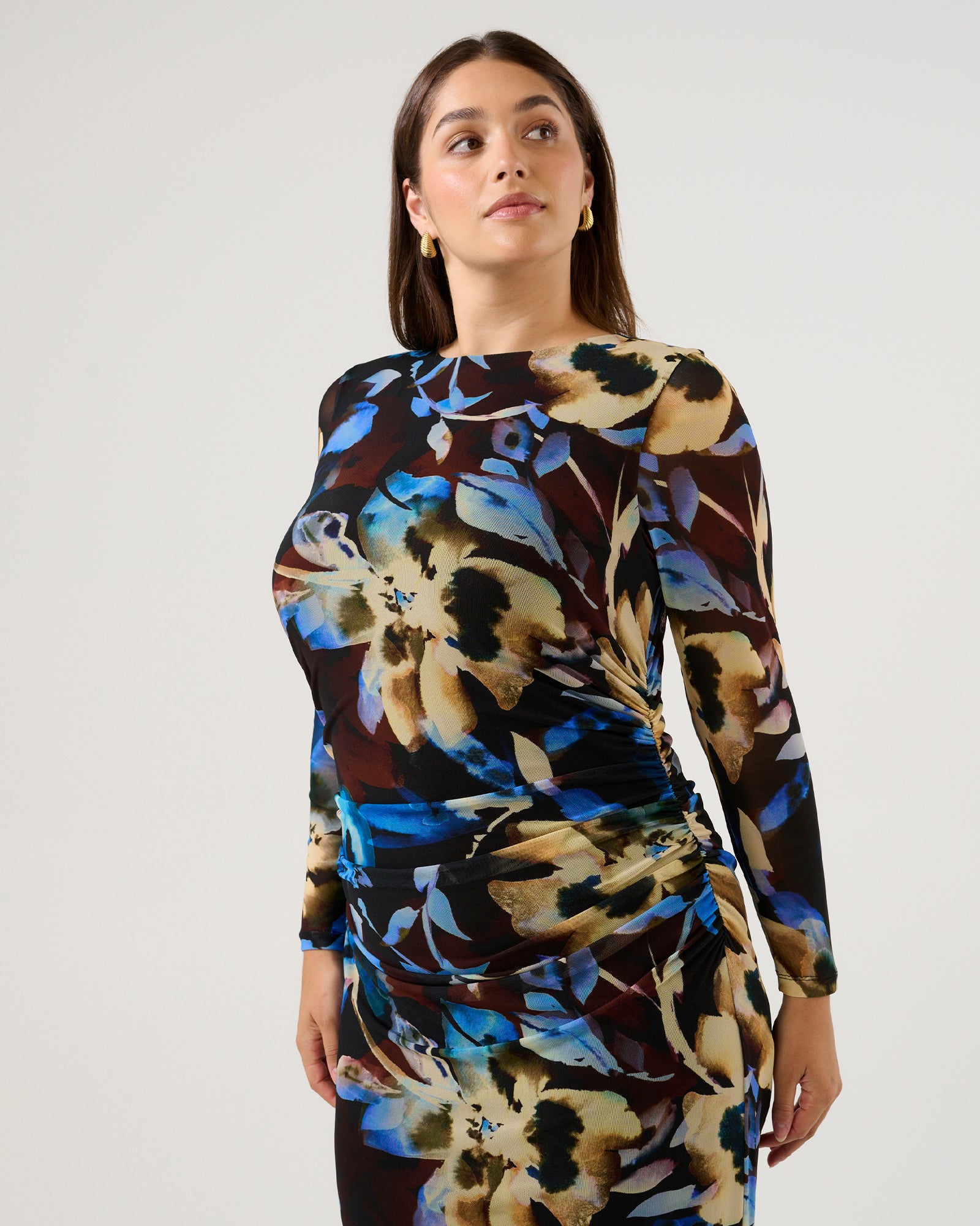 Cleo Dress - Choc Winter - Estelle Clothing
