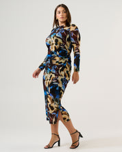 Cleo Dress - Choc Winter - Estelle Clothing
