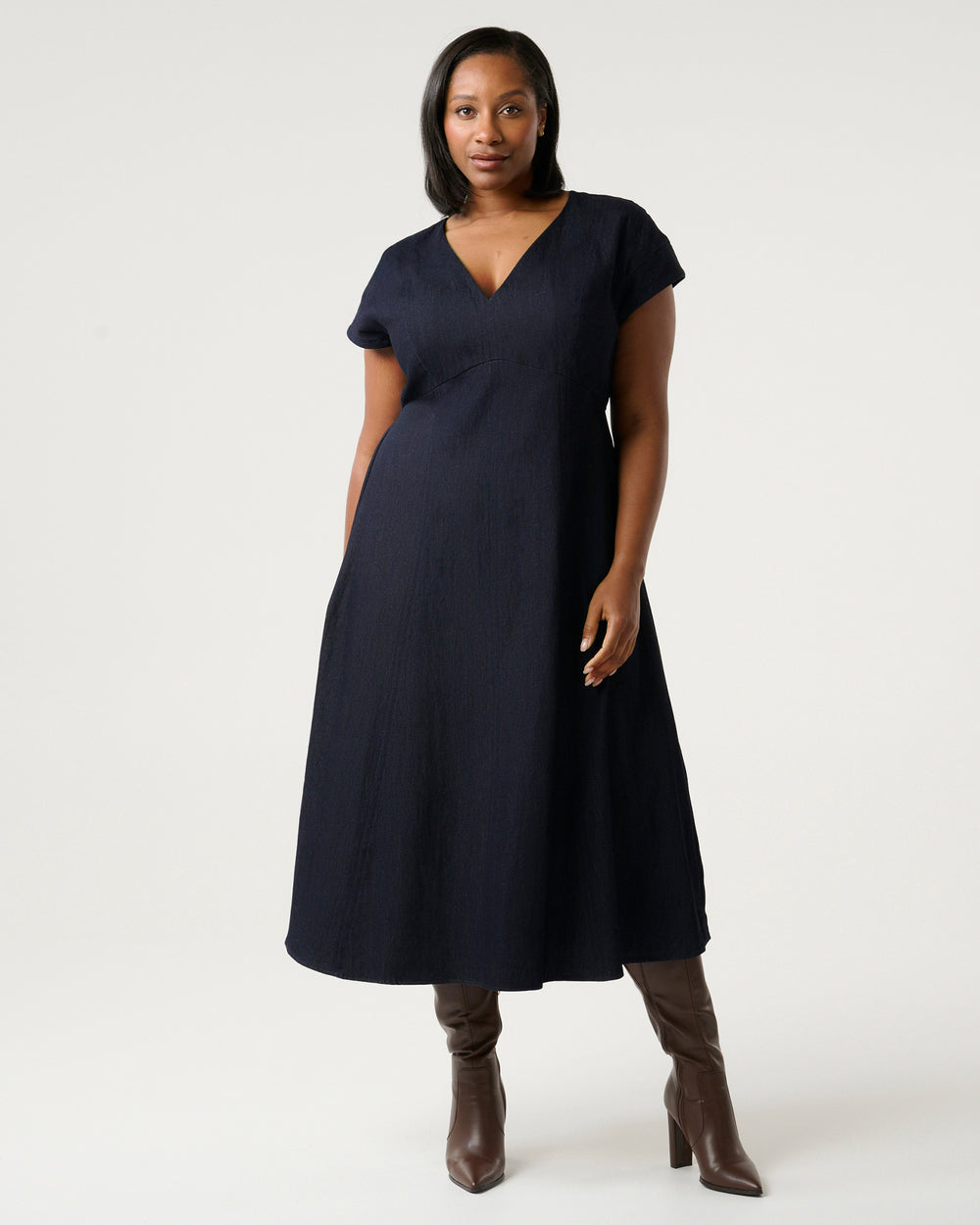 Abbie Dress - Indigo Noir - Estelle Clothing
