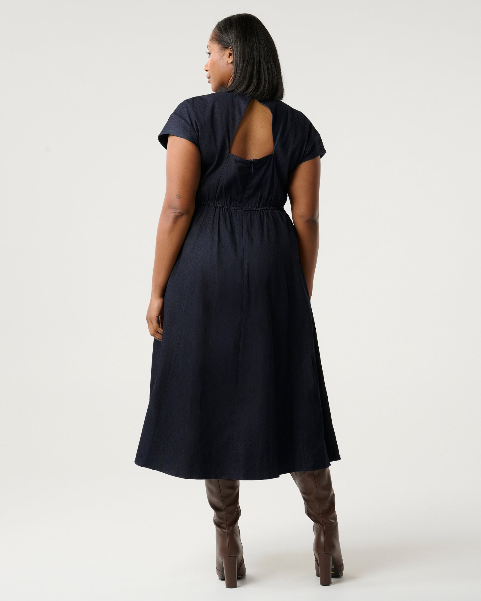 Abbie Dress - Indigo Noir - Estelle Clothing
