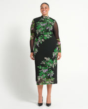 Fiora Long Sleeve Mesh Dress - Ivy Fleur - Estelle Clothing
