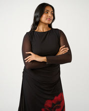 Raya Dress - Choc Rose - Estelle Clothing
