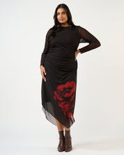 Raya Dress - Choc Rose - Estelle Clothing
