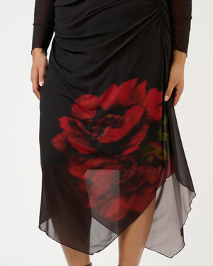 Raya Dress - Choc Rose - Estelle Clothing
