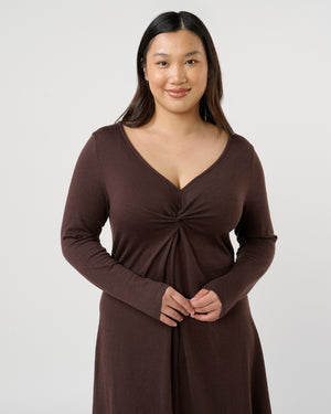 Equinox Dress - Cocoa - Estelle Clothing
