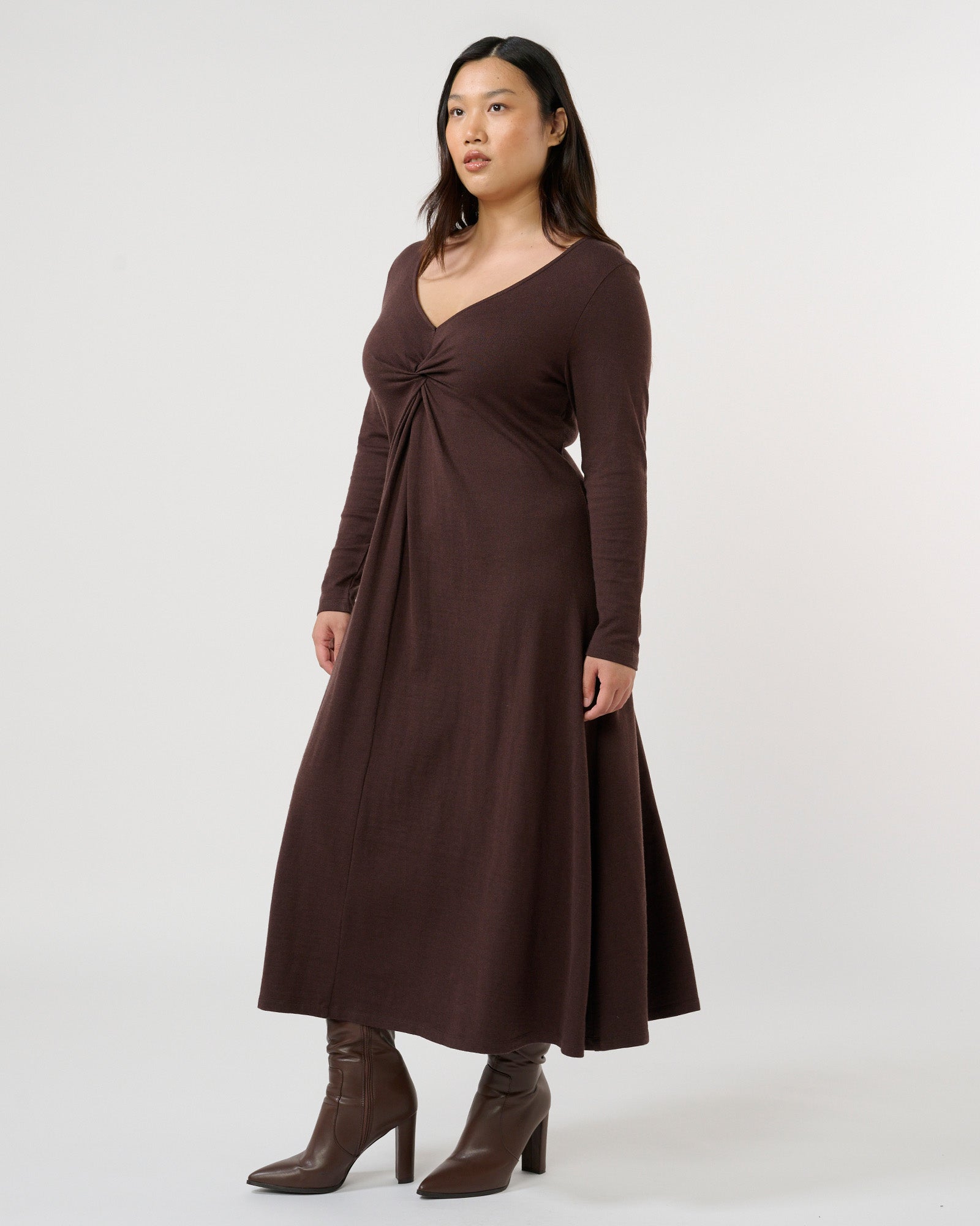 Equinox Dress - Cocoa - Estelle Clothing
