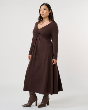 Equinox Dress - Cocoa - Estelle Clothing
