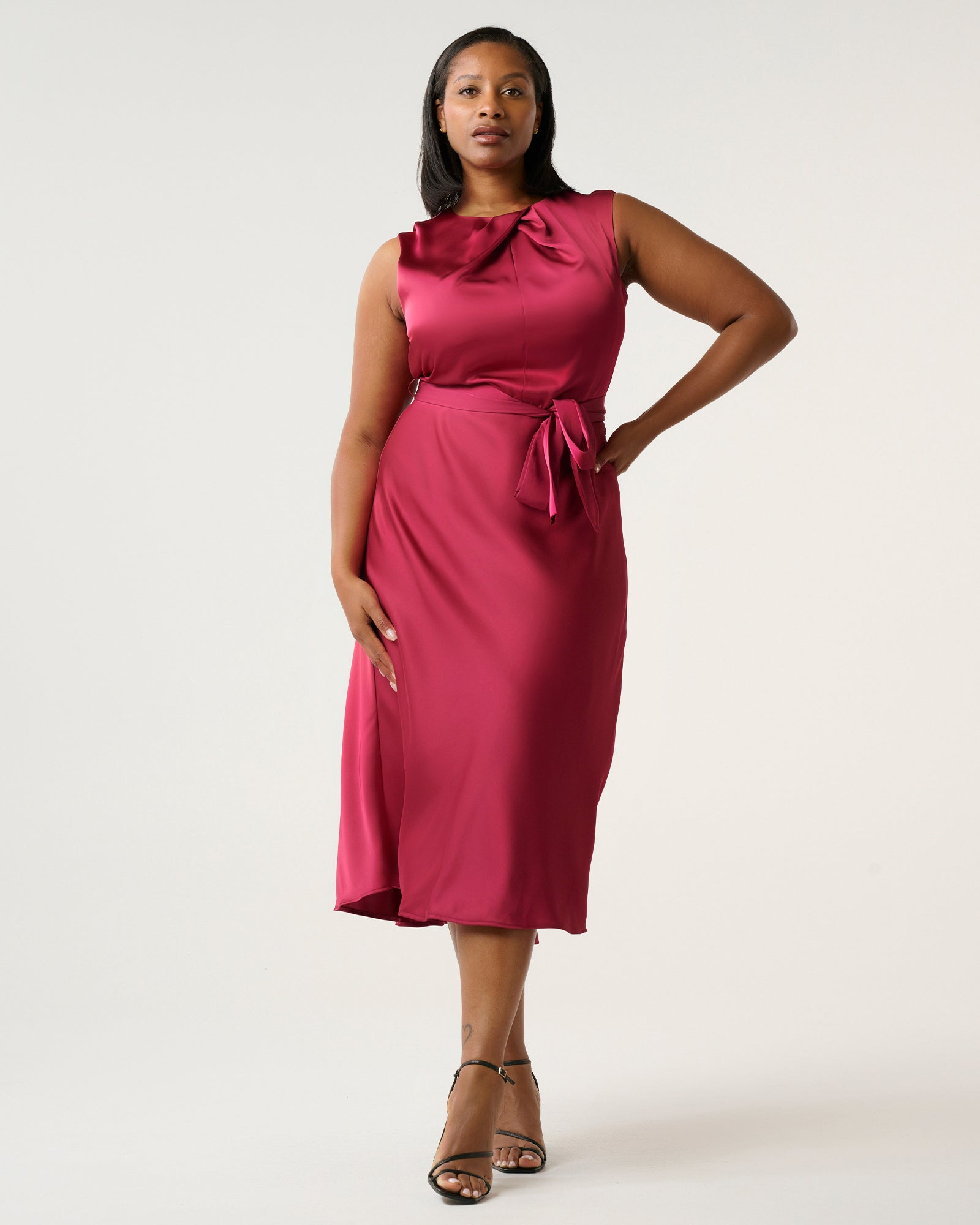 Emmi Dress - Magenta - Estelle Clothing