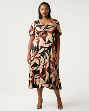 Laura Dress - Berry Flora - Estelle Clothing
