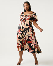 Laura Dress - Berry Flora - Estelle Clothing