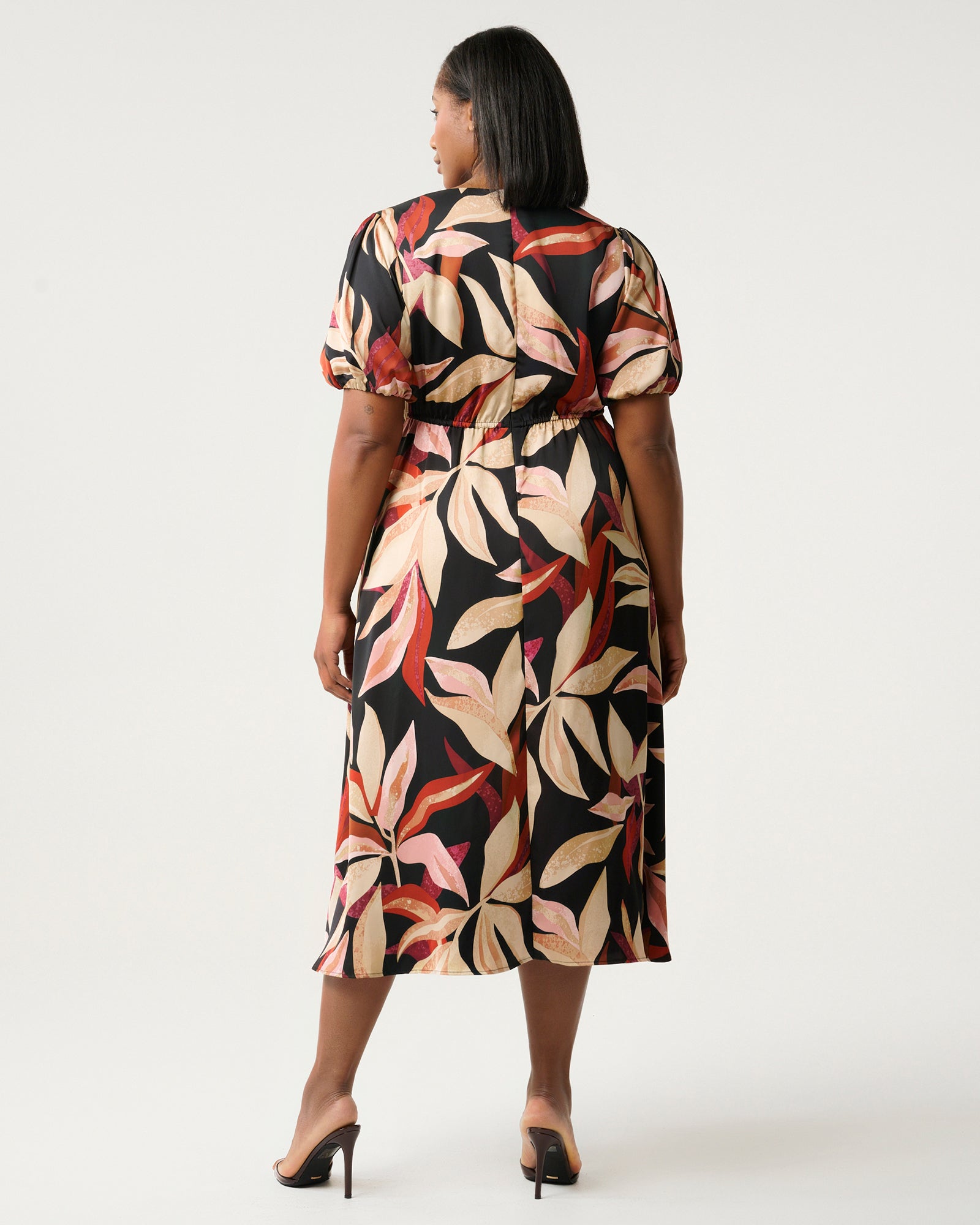 Laura Dress - Berry Flora - Estelle Clothing