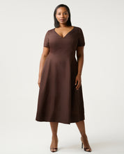 Akira Dress - Choc - Estelle Clothing