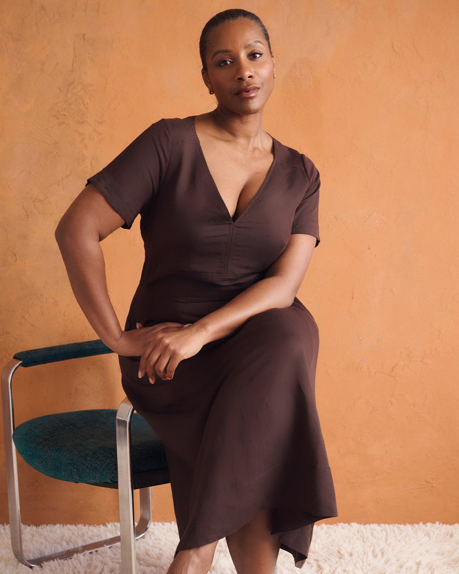 Akira Dress - Choc - Estelle Clothing