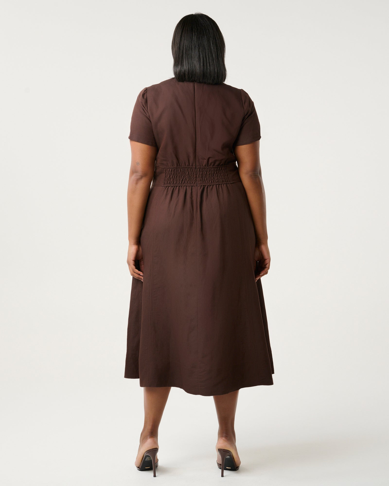 Akira Dress - Choc - Estelle Clothing