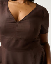 Akira Dress - Choc - Estelle Clothing