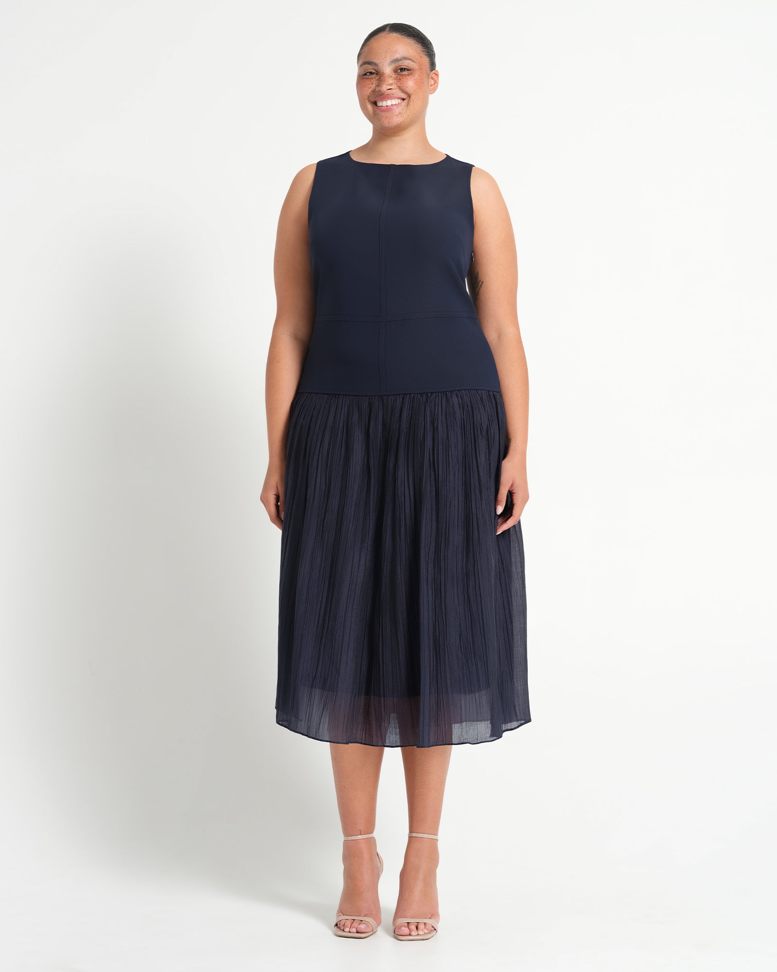 Jaylee Dress - Navy - Estelle Clothing