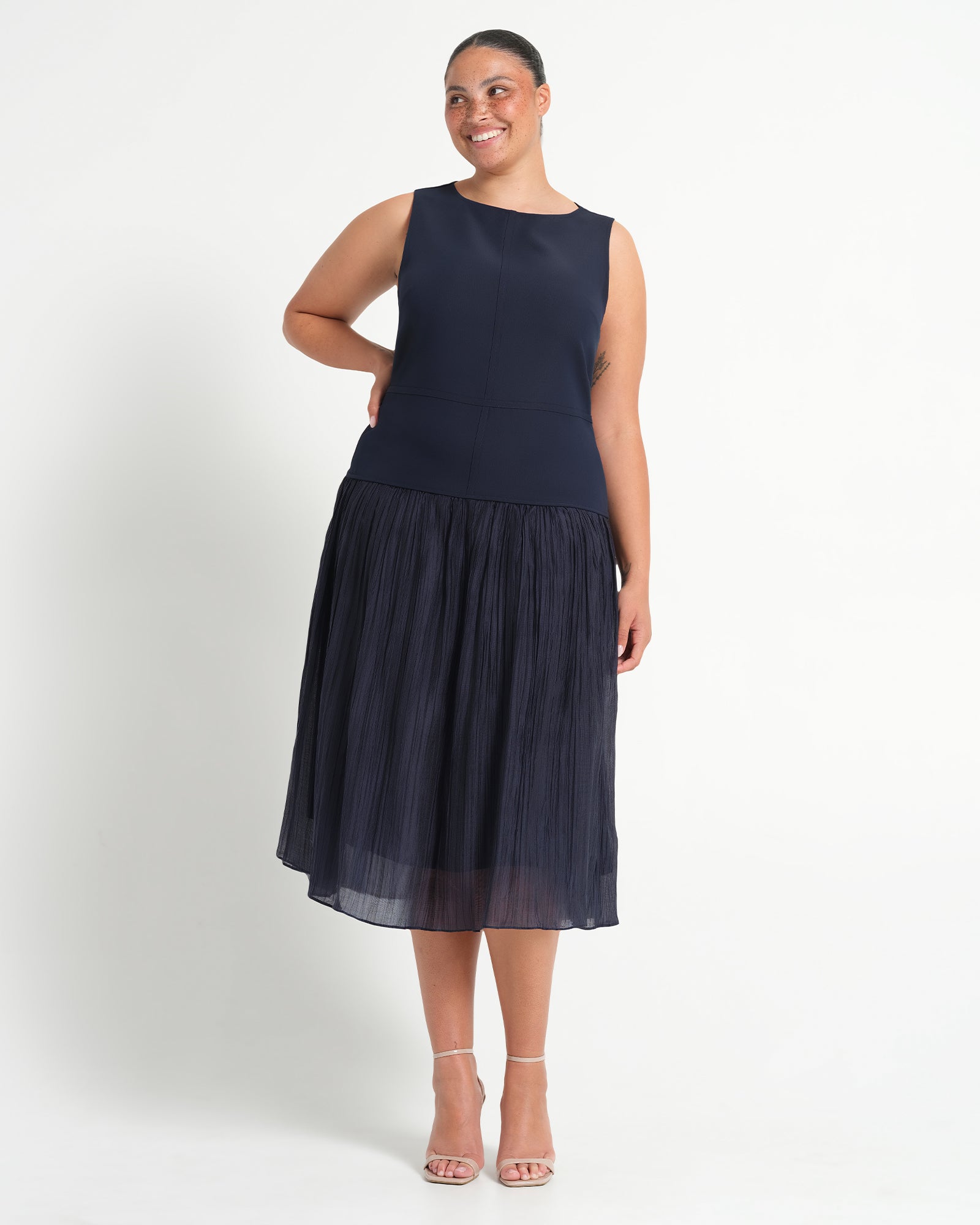Jaylee Dress - Navy - Estelle Clothing