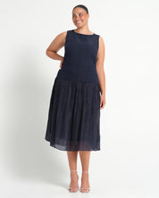 Jaylee Dress - Navy - Estelle Clothing