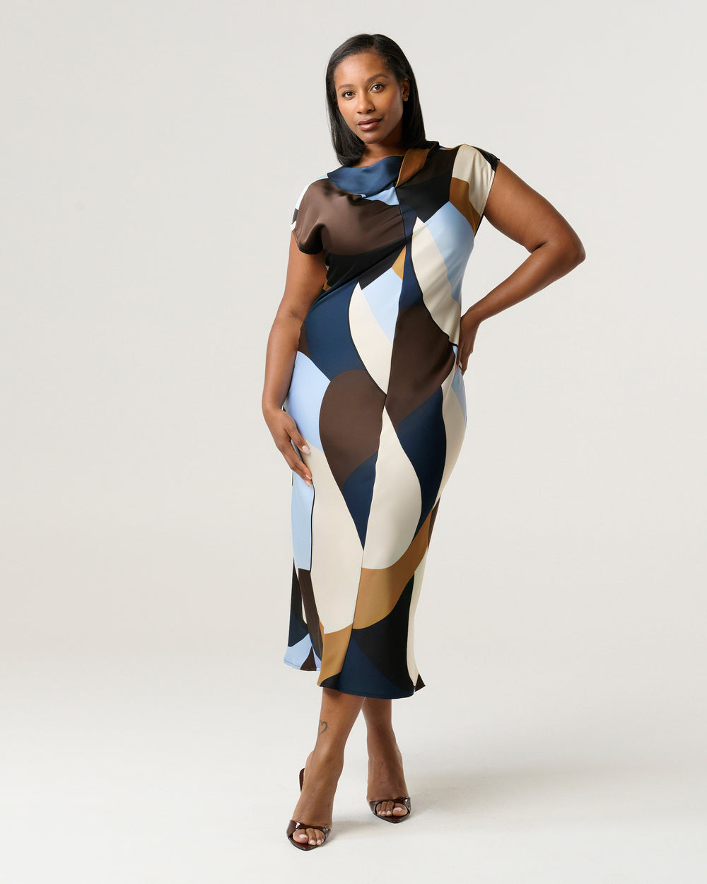 JORJA DRESS - GEO TIDES - Estelle Clothing

