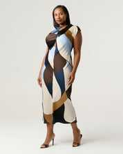 JORJA DRESS - GEO TIDES - Estelle Clothing
