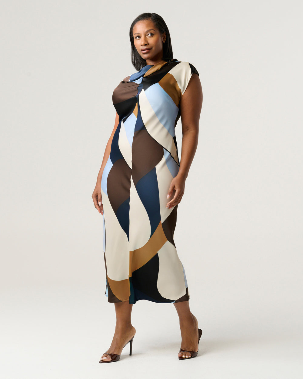 JORJA DRESS - GEO TIDES - Estelle Clothing
