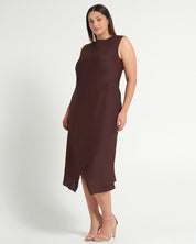 Nadia Dress - Chocolate - Estelle Clothing